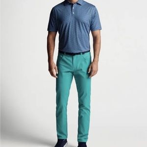 NWOT Peter Millar Green Performance Five Pocket Golf Pants 36 / 32